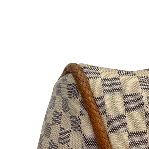 LOUIS VUITTON BEIGE DAMIER AZUR PROPRIANO MONOGRAM TOTE HANDBAG - Picture 9 of 13